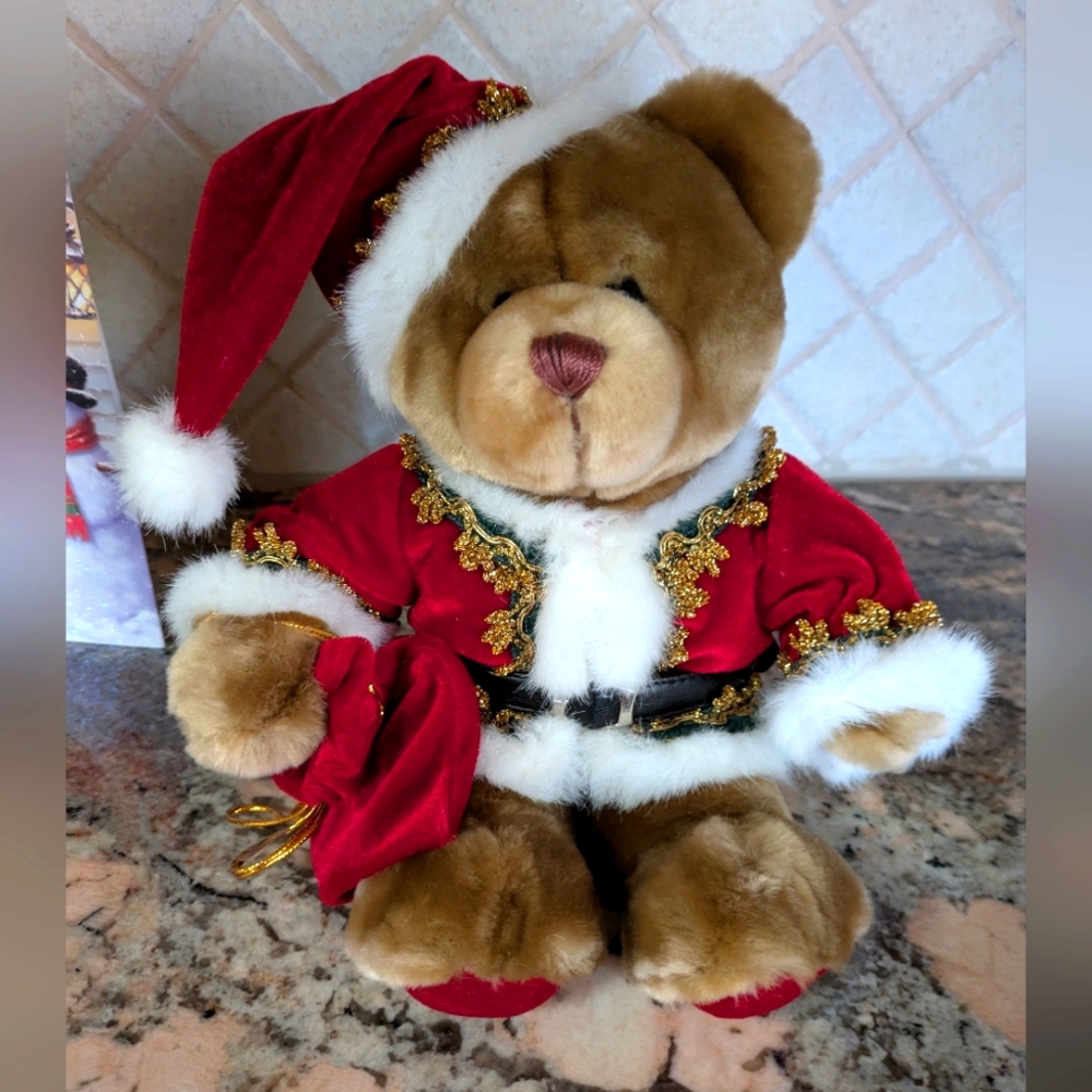 VTG 2001 Godiva Chocolates Plush Christmas Bear